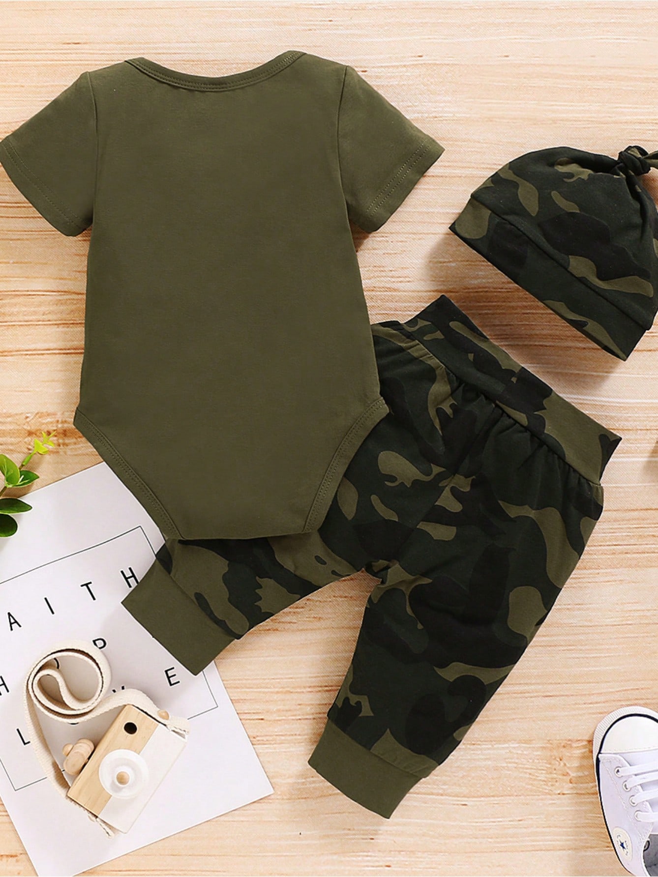 Baby Boy “Mama’s Boy” Camo Outfit